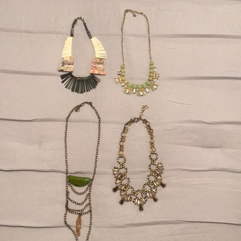 Anthropologie JCrew Statement Necklace Bundle